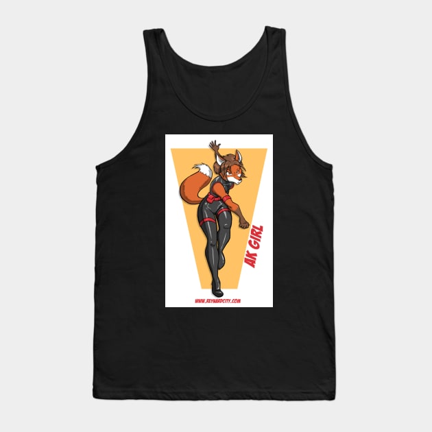 Classic AK Girl (Art by GreyofPTA) Tank Top by Reynard City